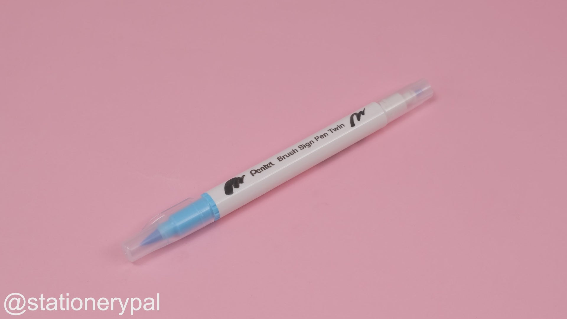 Pentel Brush Sign Pen Twin – Baby Blue