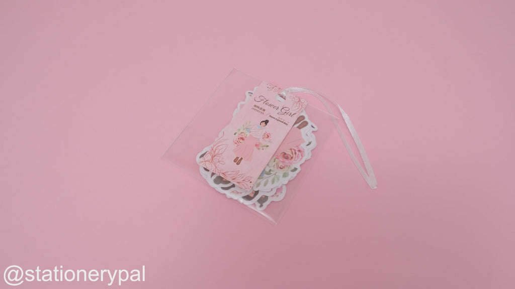 Floral Girl Sticker Pack - Pink