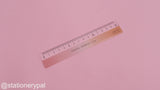 Kokuyo Pastel Cookie Ruler - 15 cm - Yellow Pink Gradient