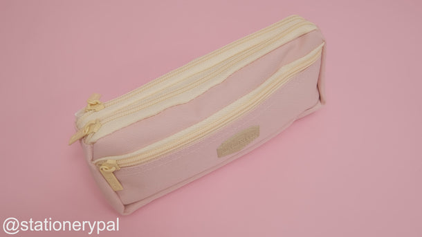 Multi-functional Dual-Zippered Pencil Case - Cherry Blossom