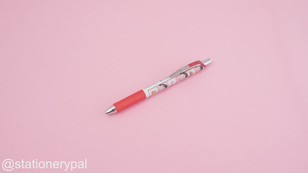 Pentel EnerGel x Chibi Maruko-Chan Limited Edition Gel Pen - 0.5 mm - Red Body