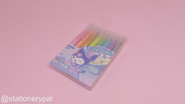 Sanrio Kuromi Glittered Pen - Set of 8