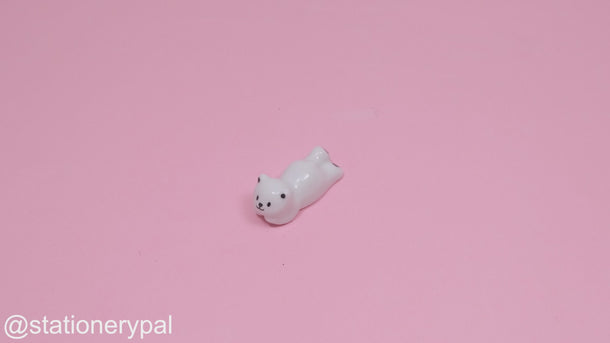 Polar Bear Ceramic Brush Rest