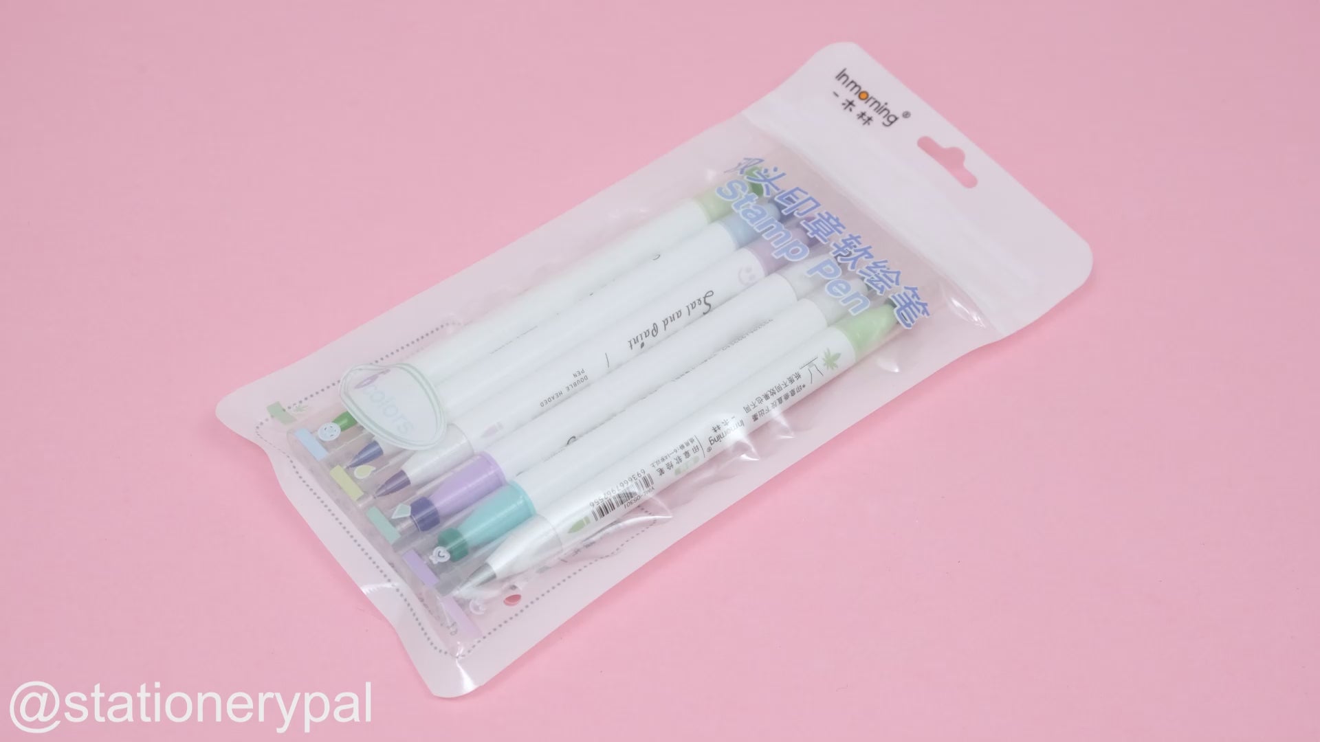 Double-Sided Marker Pen Set - Stamp / Line - Cool Color