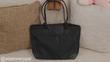 Oxford Cloth Tote Bag - Black