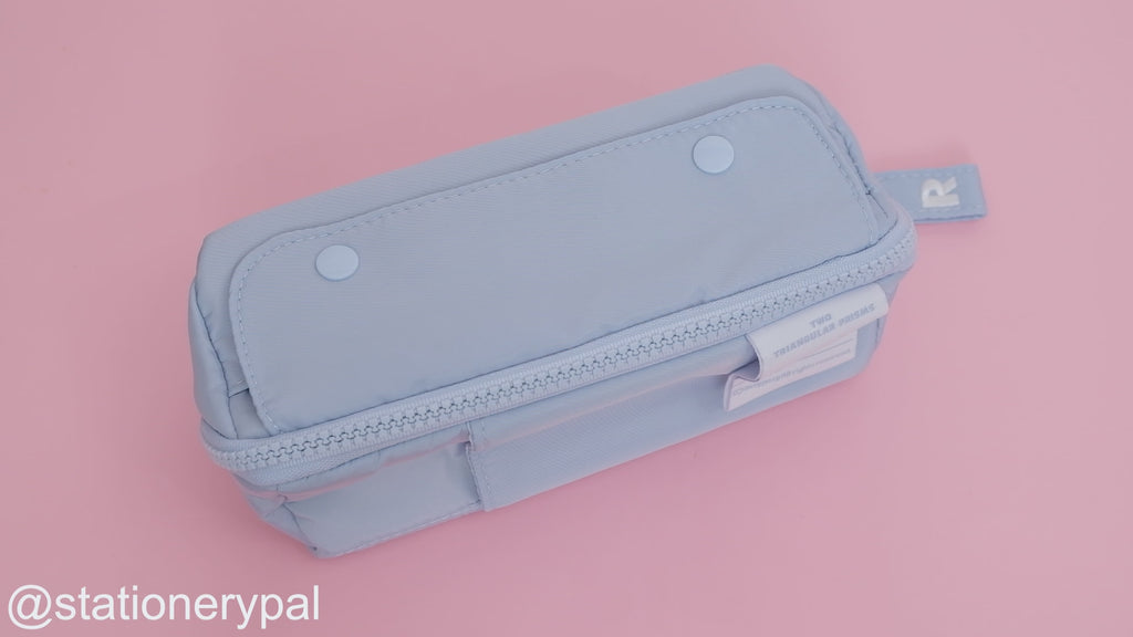 Multi-functional Dual-Zippered Pencil Case - Sky Blue — Stationery Pal