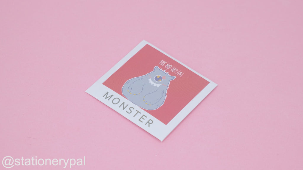 Little Monster Bookmark - Blue
