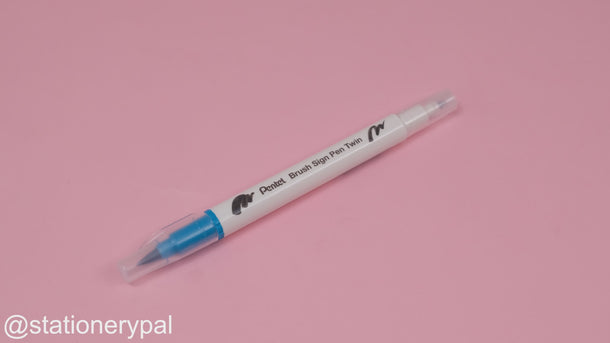 Pentel Brush Sign Pen Twin – Turquoise