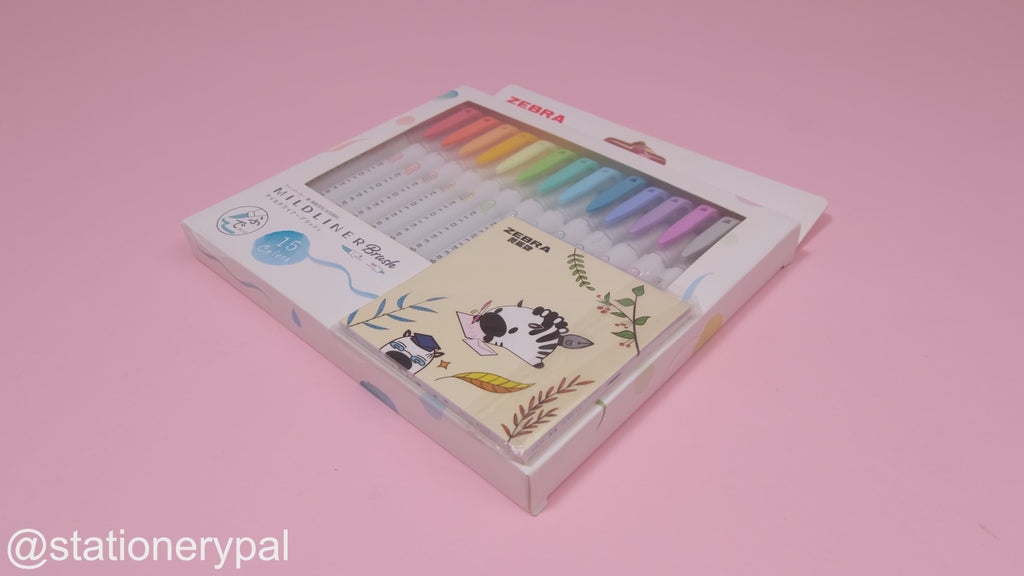 Zebra Mildliner Brush 5 Color Set – Yoseka Stationery