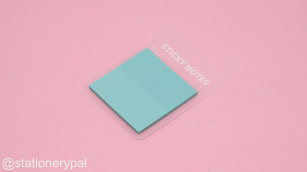 Solid Color Translucent Sticky Notes - Jade