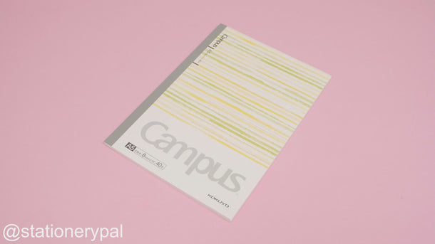 Kokuyo Campus Watercolor Notebook - A5 - 8 mm Ruled - Yellow