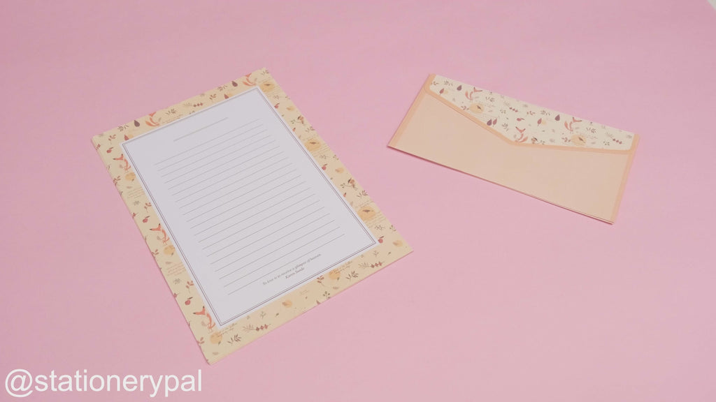 Letter Paper With Envelope - Orange