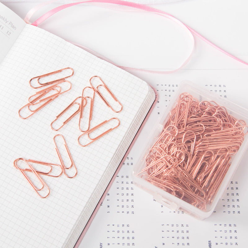 Rose Gold Paper Clip 120-Pack — Stationery Pal