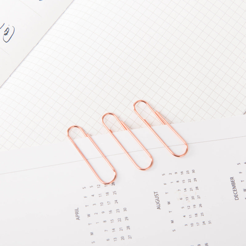 Rose Gold Paper Clip 120-Pack - Stationery Pal - Online Shop Study & Office Supplies Planner Addict Scrapbooking Bullet Journal Bujo Pens Notebooks