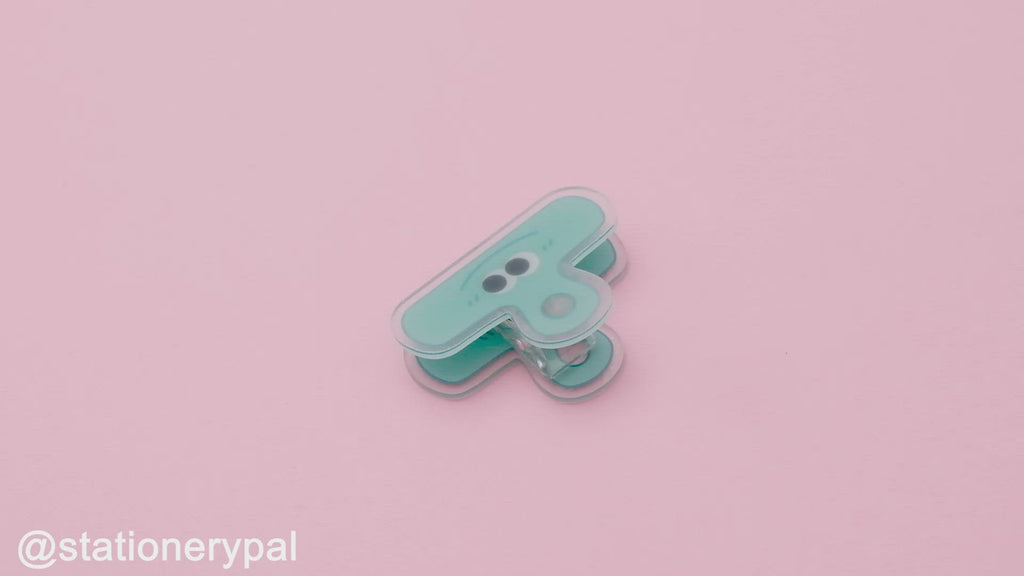 Acrylic Paper Clip - Cyan