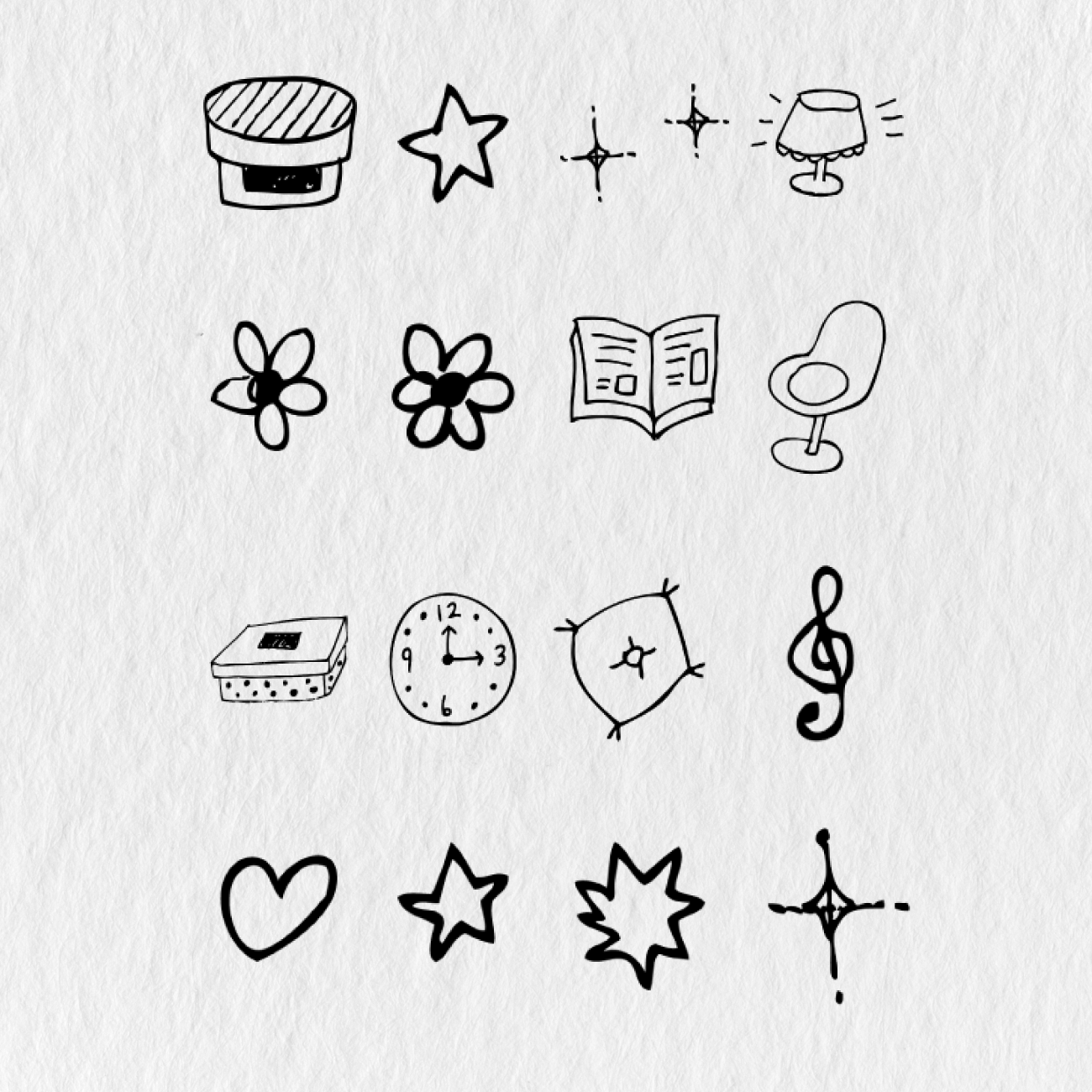 165 Goodnotes Doodle Digital Stickers - Stationery Pal