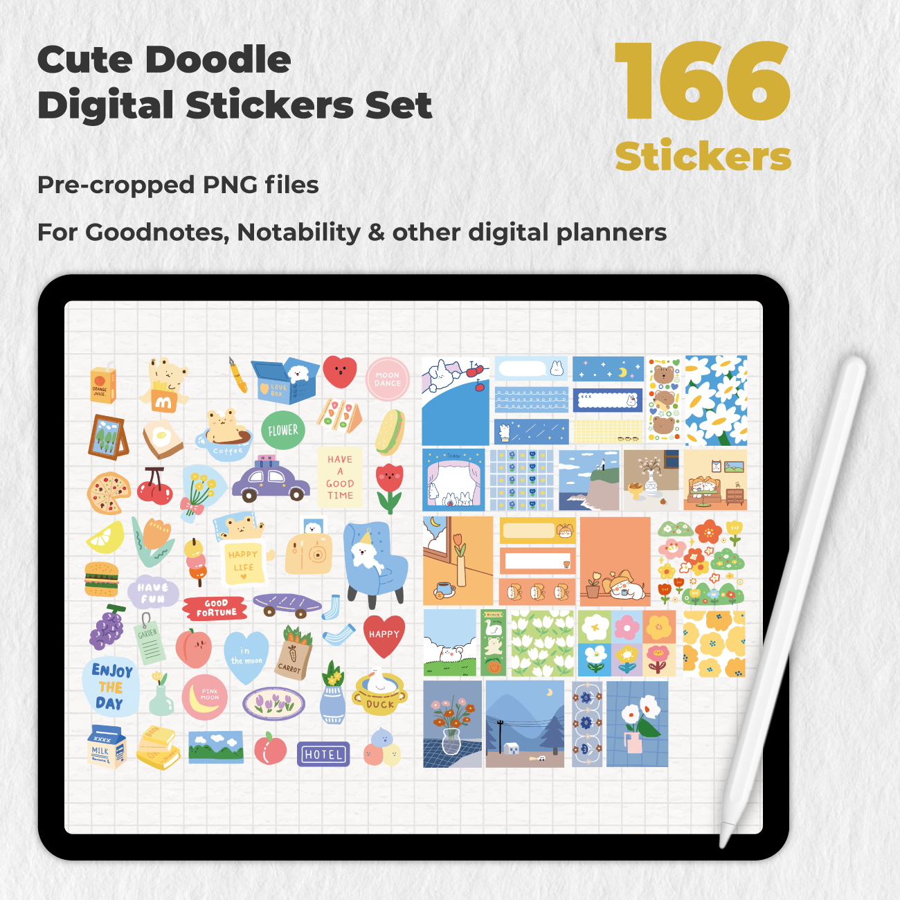 Clear Sticker Sheets Kawaii Stickers, Planner Stickers, Random