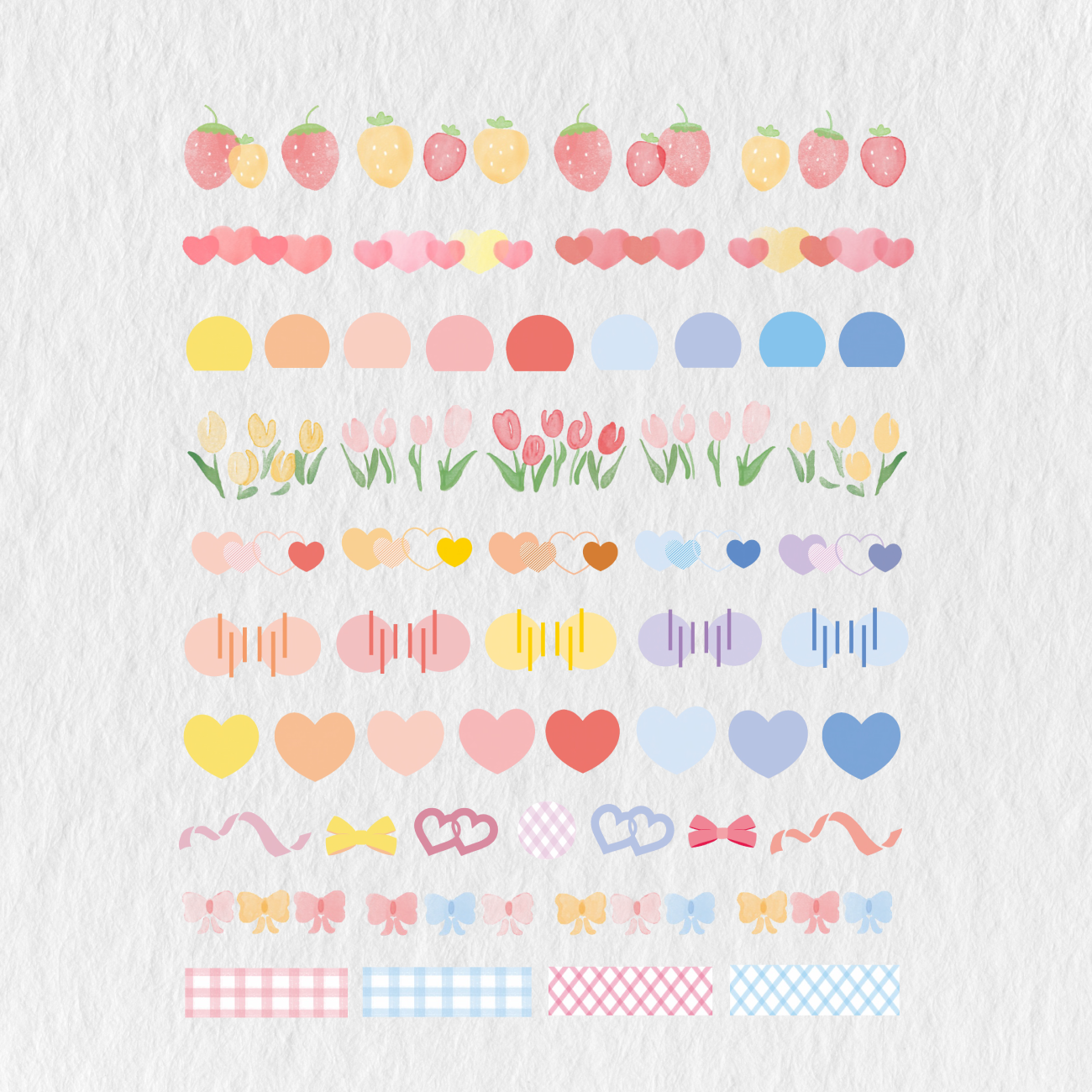 166 Cute Doodle Digital Stickers Set - Stationery Pal