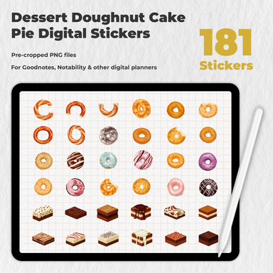 122 Digital Bullet Journal Doodle Divider Stickers — Stationery Pal