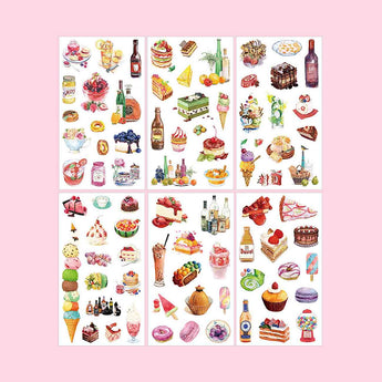 Dessert Stickers - Set of 6