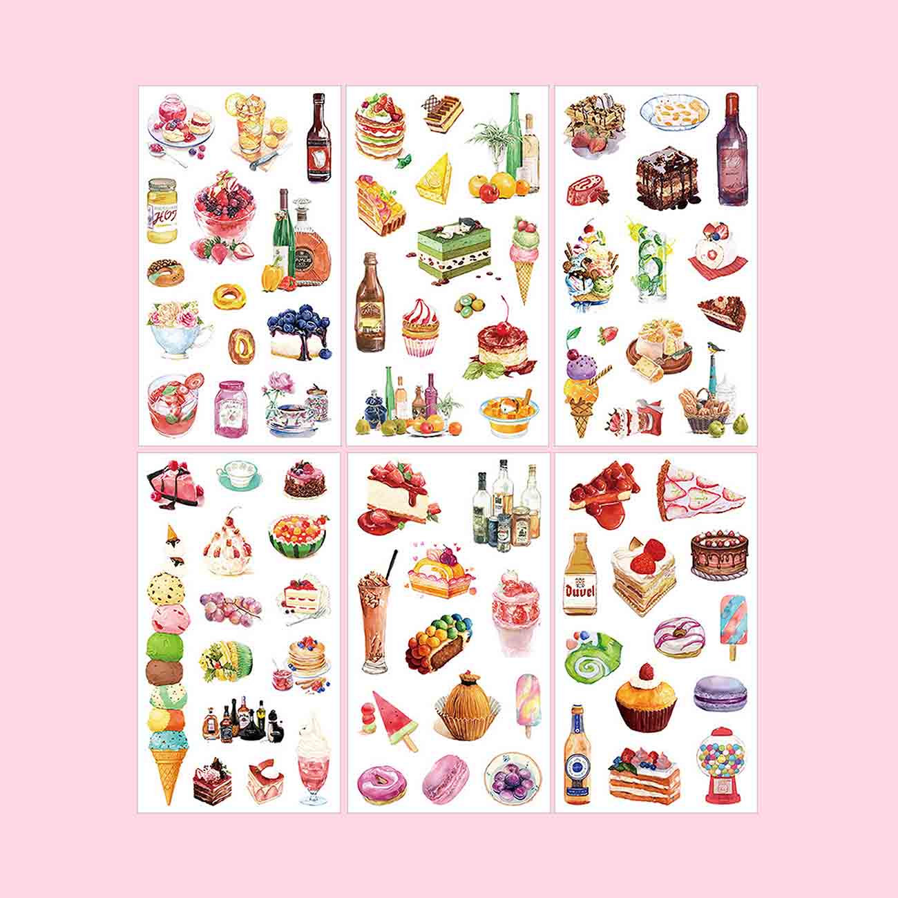 Dessert Stickers - Set of 6