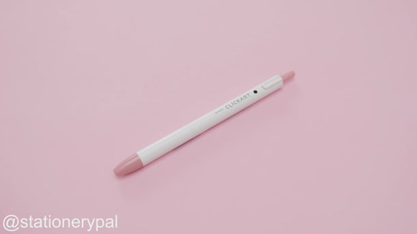 Zebra Clickart Retractable Sign Pen - 0.6 mm - Pale Rose