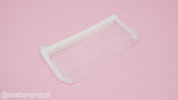 Translucent Pencil Pouch - White