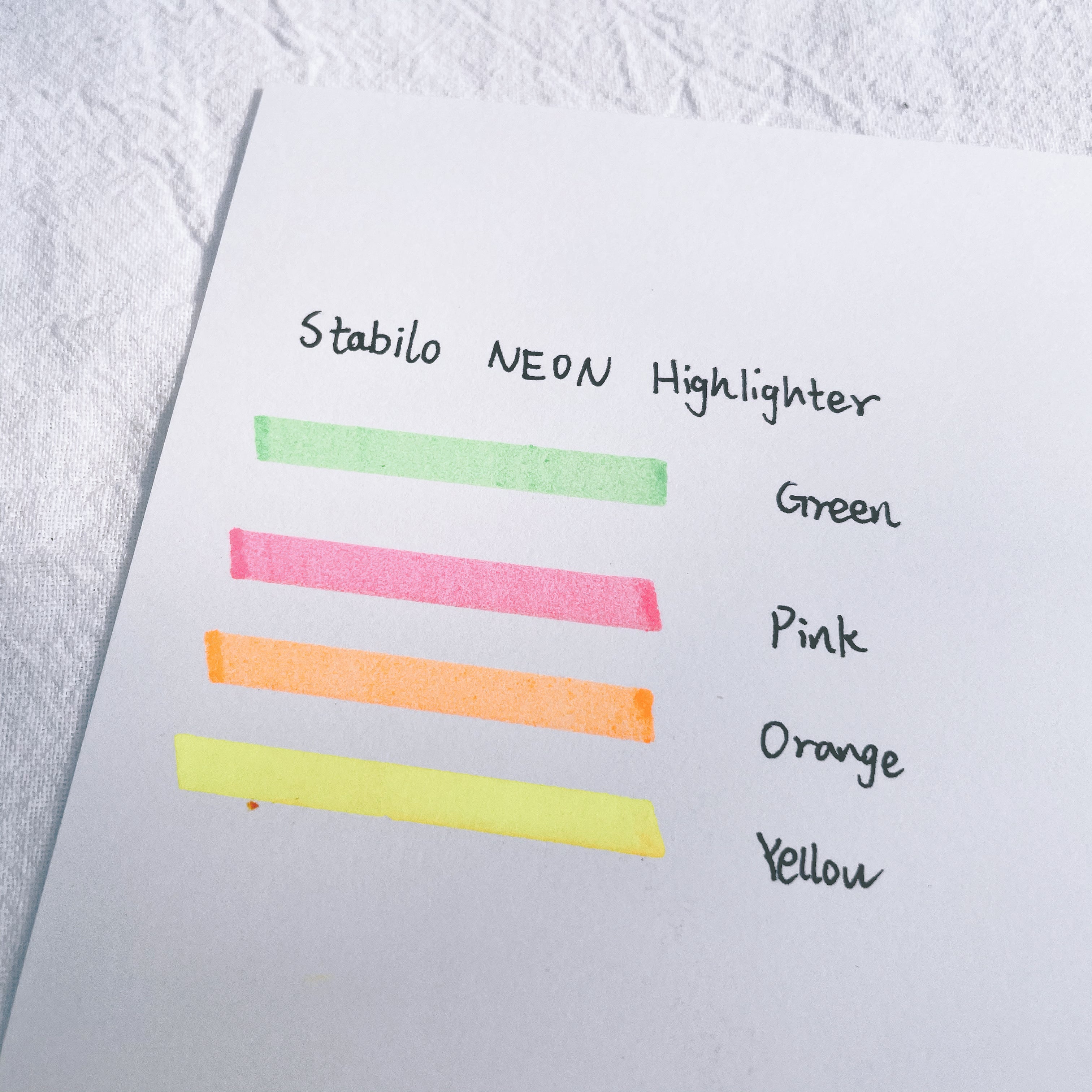 Stabilo Neon Highlighter - Pink — Stationery Pal