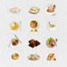 205 Asian Cuisine Digital Stickers - Stationery Pal