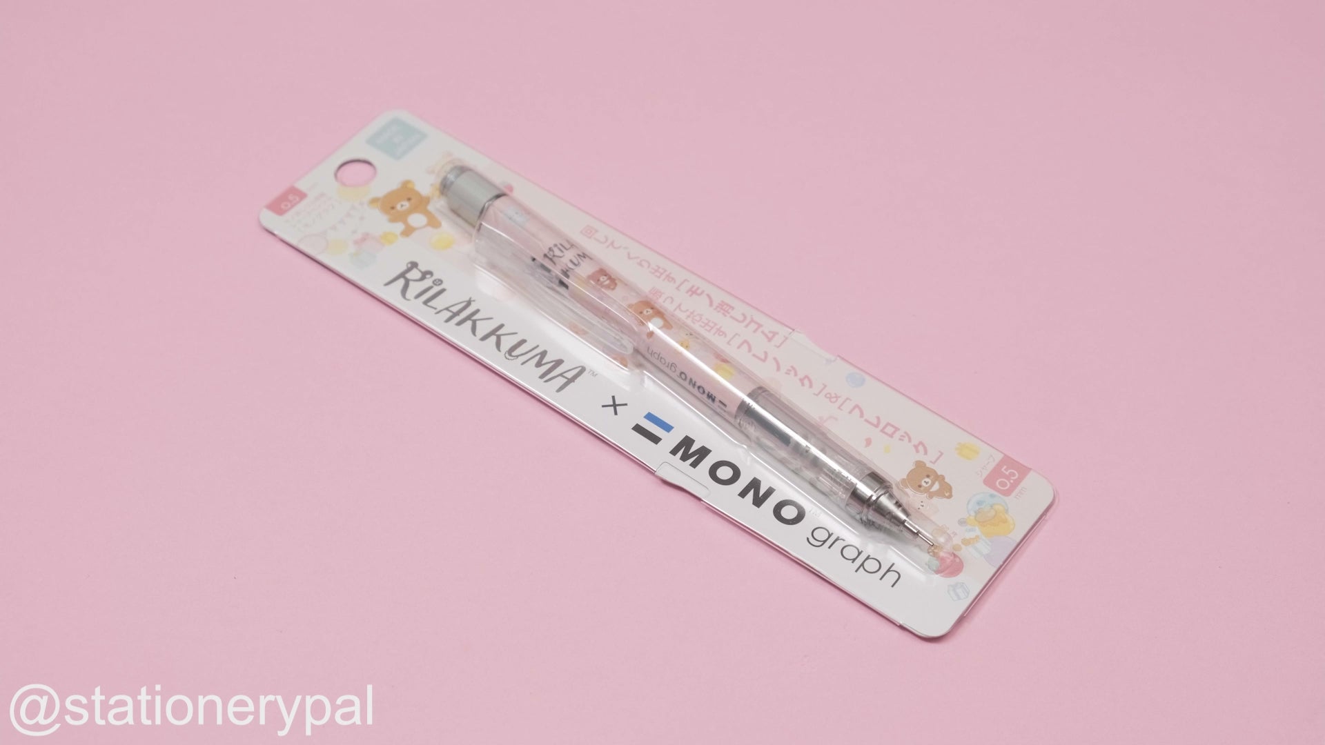 Tombow MONO Graph x Rilakkuma Mechanical Pencil - 0.5 mm - Pink Body