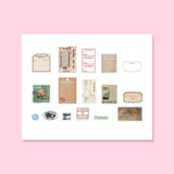 Vintage Scrapbooking Paper Kit - Ticket - Stationery Pal