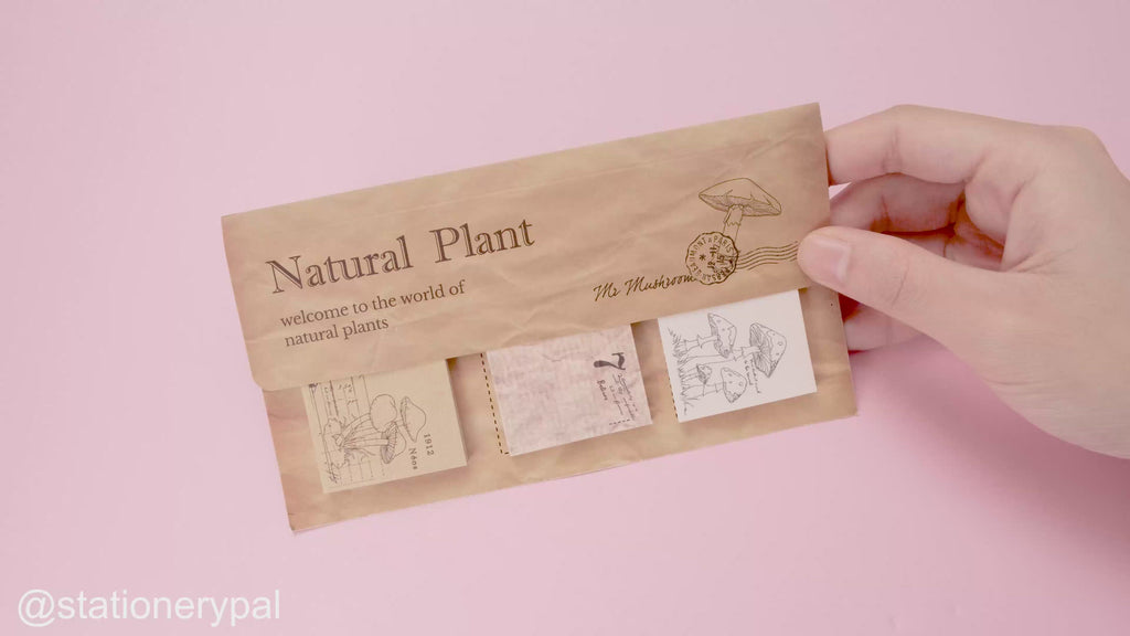 Natural Plant Scrapbooking Paper Pad Set - Mushroom