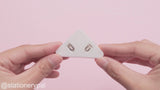 Triangle Corner Clip - White