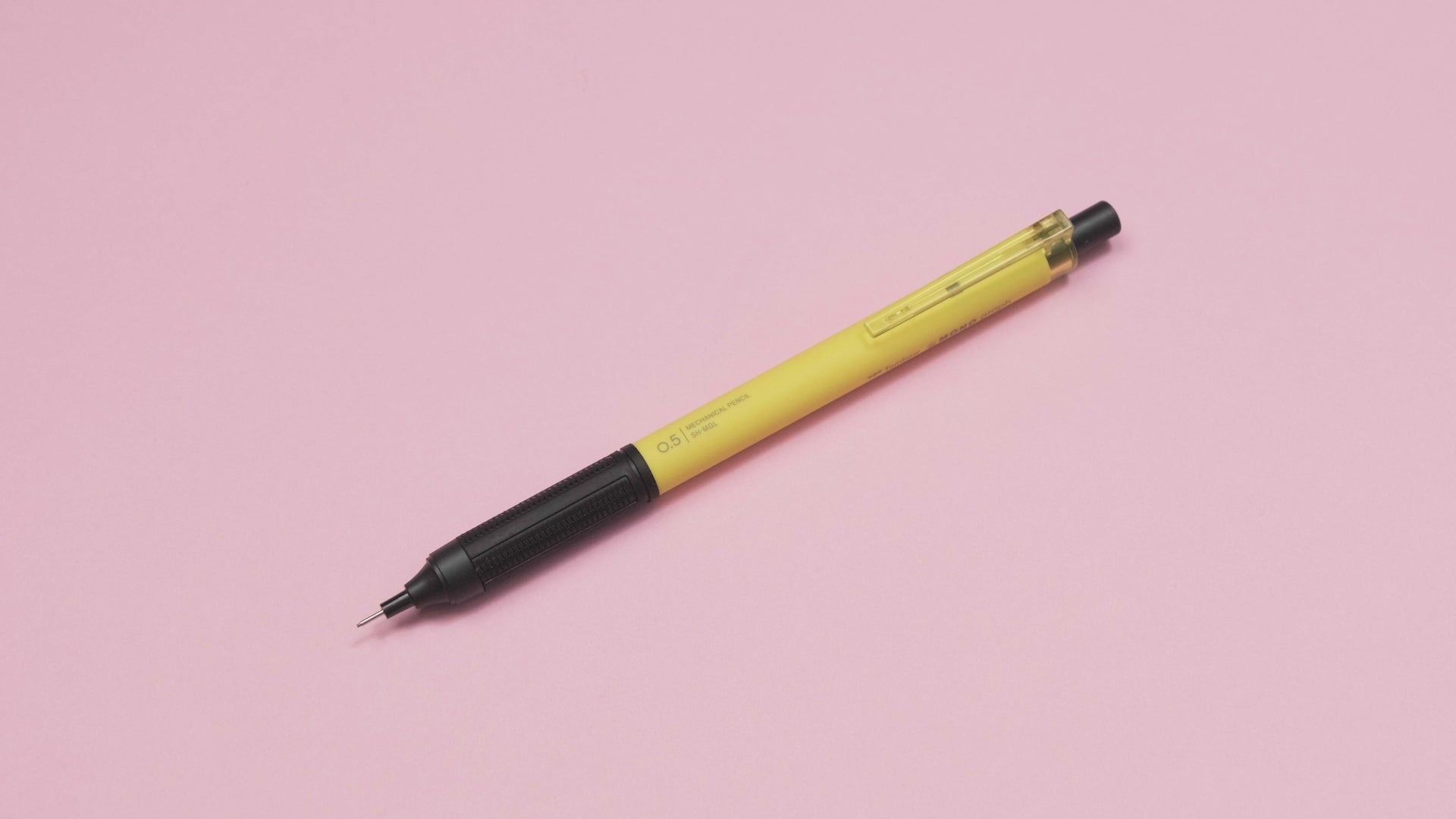 Tombow MONO Graph Lite Mechanical Pencil - 0.5 mm - Neon Yellow Body