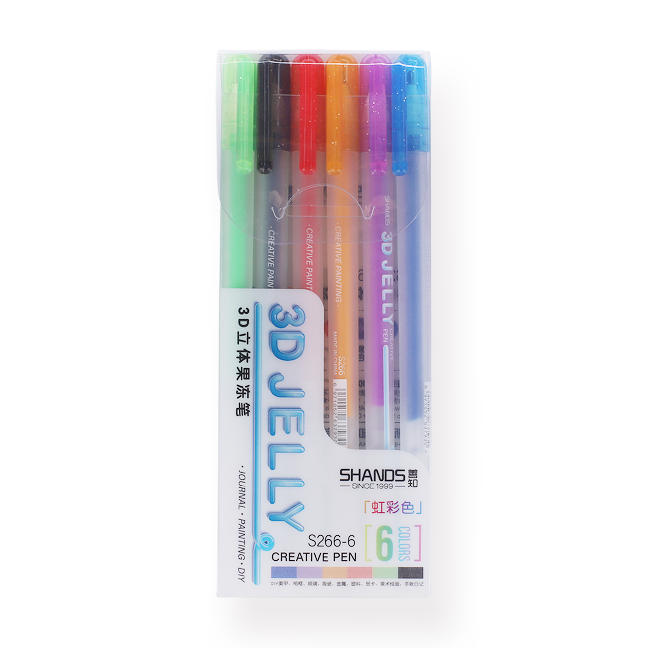  Shanos 3D Jelly Pens, 3D Jelly Pens - Set of 6/12