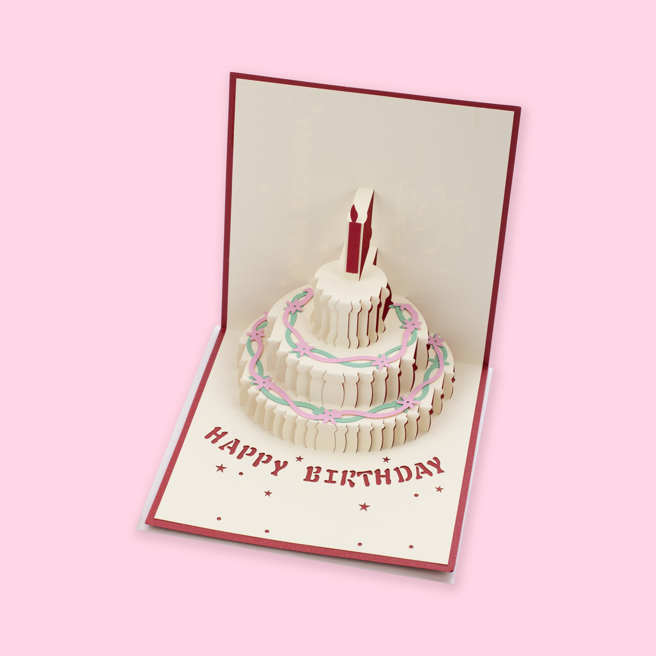 3D Pop-Up Birthday Cake Greeting Card - Stationery Pal