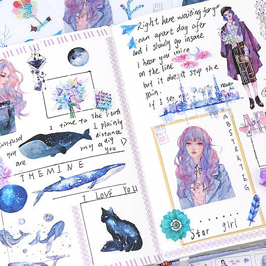 Girl Stickers - Set of 6 – Stationery Pal