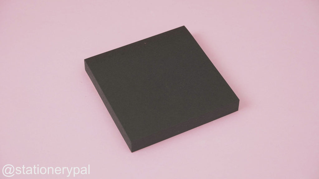 BLACK Sticky Notes Black Out Sticky Notes Black Out Planning Two Different  Sizes 75mm X 75mm and 75mm X 100mm 70 Sheets -  Hong Kong