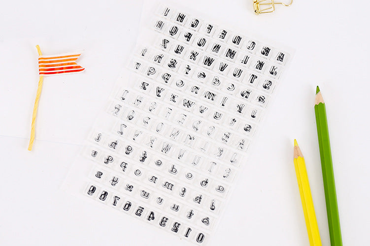 English Letters Clear Stamp - Stationery Pal - Online Shop Study & Office Supplies Planner Addict Scrapbooking Bullet Journal Bujo Pens Notebooks