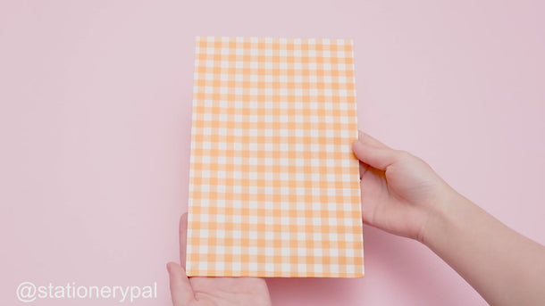 Grid Paper Bag - Orange
