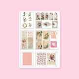 Vintage Deco Scrapbooking Paper Kit - Flower - Stationery Pal