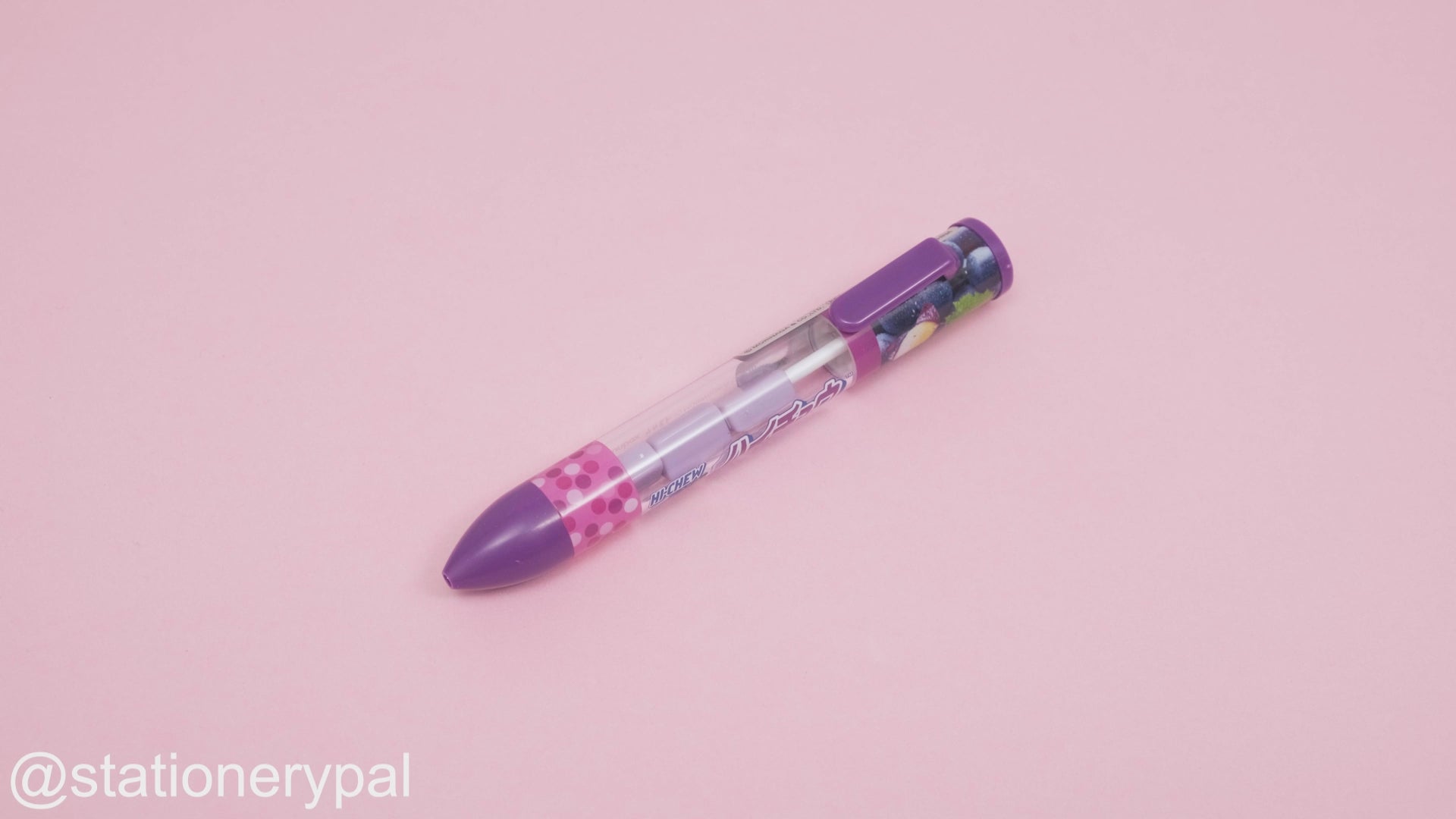 Funbox Sakamoto Ballpoint Pen - 0.7 mm - Hi-Chew Grape
