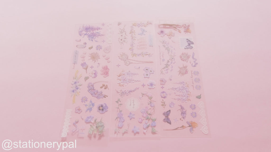 Flower Realm Stickers - Purple