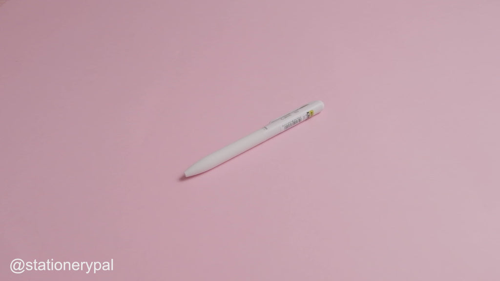 Pentel Calme Ballpoint Pen - 0.5 mm - White Body - Black Ink