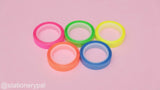 Neon Color Highlighter Rolls - Set of 5