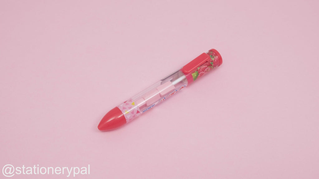 Funbox Sakamoto Ballpoint Pen - 0.7 mm - Hi-Chew Strawberry