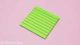 Neon Color Sticky Notes - Ruled - Green