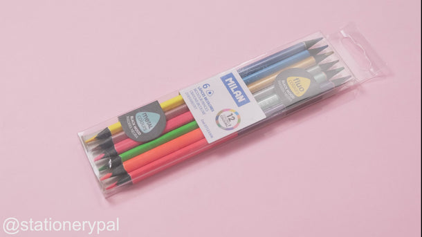 Milan Double-ended Colored Pencils - Set of 6