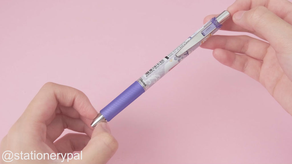 Pentel EnerGel Fall-themed Limited Edition Gel Pen - 0.5 mm - Purple Grip