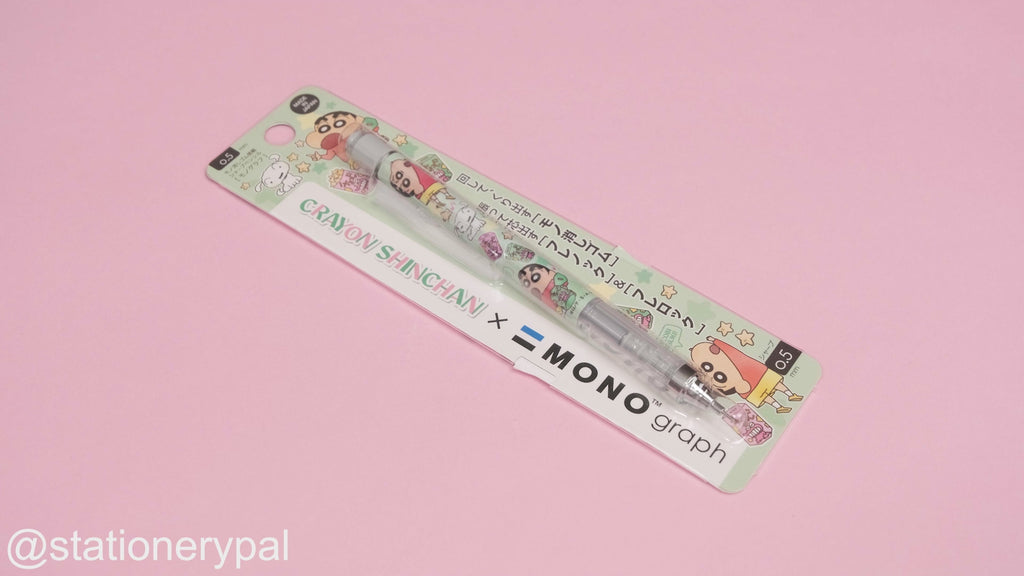 Tombow MONO Graph x Crayon Shin-chan Mechanical Pencil - 0.5 mm - Green Body